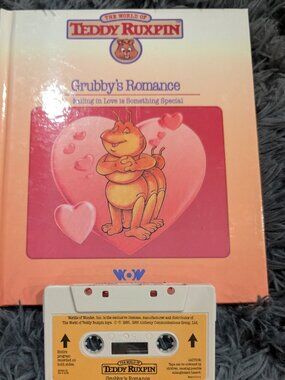 1985 Vintage Teddy Ruxpin Book & Cassette Tape Grubby’s Romance